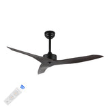Aldrin 50" Modern Minimalist Iron/Plastic Mobile-App/Remote-Controlled 6-Speed Razor Ceiling Fan - JONATHAN Y