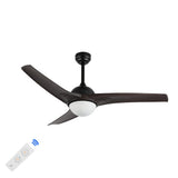 Sully 52" Contemporary Industrial Iron/Plastic Mobile-App/Remote-Controlled 6-Speed Propeller Integrated LED Ceiling Fan - JONATHAN Y