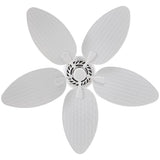 Raffles 52" Bohemian Industrial Iron/Plastic Mobile-App/Remote-Controlled 6-Speed Palm Blade Ceiling Fan