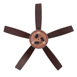 Max 52" Farmhouse Industrial Iron/Wood Mobile-App/Remote-Controlled LED Ceiling Fan - JONATHAN Y