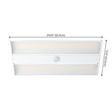 23.75 in. 220-Watt Integrated LED Motion Sensor Shop Light with 28600 Lumens 5000K