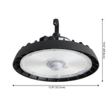 12 in. 200-Watt Integrated LED Motion Sensor High Bay Indoor/Outdoor UFO Light with 26000 Lumens 5000K - JONATHAN Y
