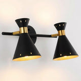 Elroy 18.25" Iron Retro Contemporary LED Track Light Black/Gold / 2 Sockets – MAIN-ROOM