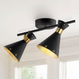 Elroy 18.25" Iron Retro Contemporary LED Track Light - JONATHAN Y