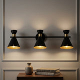 Elroy 18.25" Iron Retro Contemporary LED Track Light Black/Gold / 3 Sockets – AI-ON