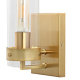 Harper 4.5" Coastal Minimalist Iron/Glass LED Sconce - JONATHAN Y