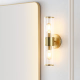 Quinn 15.5" Mid-Century Modern Iron/Acrylic LED Sconce - JONATHAN Y