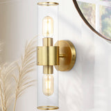 Quinn 15.5" Mid-Century Modern Iron/Acrylic LED Sconce - JONATHAN Y