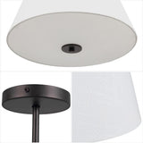 Isabella 15" Modern Midcentury Iron LED Semi Flush Mount