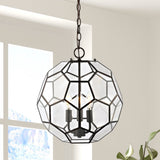 Bee 13.5" Modern Bohemian Iron/Glass LED Pendant - JONATHAN Y