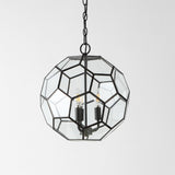 Bee 13.5" Modern Bohemian Iron/Glass LED Pendant - JONATHAN Y