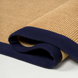 Camden Farmhouse Cottage Border Jute Area Rug