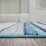 Magnolia Beach Strie' Striped Area Rug