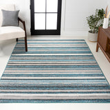 Magnolia Beach Strie' Striped Area Rug
