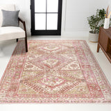 Darija Ornate Geometric Medallion Area Rug
