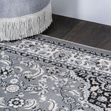 Palmette Modern Persian Floral Area Rug