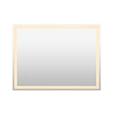Pax Rectangular Frameless Anti-Fog Aluminum Front/Back-lit Tri-color LED Bathroom Vanity Mirror with Smart Touch Control - JONATHAN Y