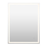 Pax Rectangular Frameless Anti-Fog Aluminum Front/Back-lit Tri-color LED Bathroom Vanity Mirror with Smart Touch Control - JONATHAN Y