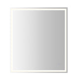 Pax Rectangular Frameless Anti-Fog Aluminum Front/Back-lit Tri-color LED Bathroom Vanity Mirror with Smart Touch Control