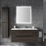 Pax Rectangular Frameless Anti-Fog Aluminum Front/Back-lit Tri-color LED Bathroom Vanity Mirror with Smart Touch Control
