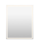 Pax Rectangular Frameless Anti-Fog Aluminum Front/Back-lit Tri-color LED Bathroom Vanity Mirror with Smart Touch Control - JONATHAN Y