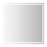 Pax Rectangular Frameless Anti-Fog Aluminum Front/Back-lit Tri-color LED Bathroom Vanity Mirror with Smart Touch Control