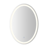 Dane 27 Round Frameless Anti-Fog Aluminum Front/Back-lit Tri-color LED Bathroom Vanity Mirror with Smart Touch Control