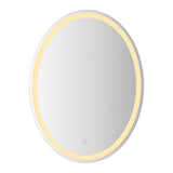 Dane 27 Round Frameless Anti-Fog Aluminum Front/Back-lit Tri-color LED Bathroom Vanity Mirror with Smart Touch Control