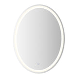Dane 27 Round Frameless Anti-Fog Aluminum Front/Back-lit Tri-color LED Bathroom Vanity Mirror with Smart Touch Control
