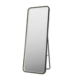 Tatum Crystal Lining Rectangle Metal Framed Antifog Front-Lit Tri-Color Wall Or Floor Full-Length Mirror with Smart Touch - JONATHAN Y