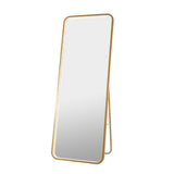 Tatum Crystal Lining Rectangle Metal Framed Antifog Front-Lit Tri-Color Wall Or Floor Full-Length Mirror with Smart Touch - JONATHAN Y