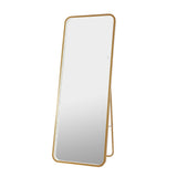 Tatum Crystal Lining Rectangle Metal Framed Antifog Front-Lit Tri-Color Wall Or Floor Full-Length Mirror with Smart Touch - JONATHAN Y