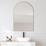 Elodie 24 in. W x 36 in. H Medium Arched Metal Framed Wall Mounted Mirror - JONATHAN Y