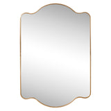 Louisa 24 in. W x 36 in. H Medium Scalloped Rectangular Metal Framed Wall Mirror - JONATHAN Y