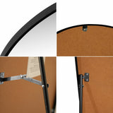 Adrian 16 in. W x 59 in. H Large Arched Metal Framed Floor Full-Length Mirror - JONATHAN Y