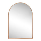 Elodie Small Arched Metal Framed Wall Mounted Mirror