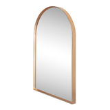 Elodie Small Arched Metal Framed Wall Mounted Mirror