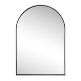 Elodie Small Arched Metal Framed Wall Mounted Mirror