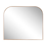 Aveline 38 in. W x 32 in. H Large Top Arched Rectangular Metal Framed Wall Mounted Mirror
