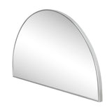 Solstice 42 in. W x 23 in. H Large Half Circle Metal Framed Wall Mounted Mirror