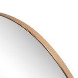 Solstice 42 in. W x 23 in. H Large Half Circle Metal Framed Wall Mounted Mirror