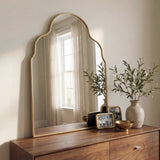 Alora 24 in. W x 36 in. H Medium Top Arch Metal Framed Wall Mounted Mirror