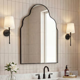 Alora 24 in. W x 36 in. H Medium Top Arch Metal Framed Wall Mounted Mirror