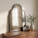 Alora 24 in. W x 36 in. H Medium Top Arch Metal Framed Wall Mounted Mirror
