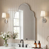 Alora 24 in. W x 36 in. H Medium Top Arch Metal Framed Wall Mounted Mirror