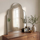Alora 24 in. W x 36 in. H Medium Top Arch Metal Framed Wall Mounted Mirror