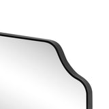 Alora 24 in. W x 36 in. H Medium Scalloped Rectangular Metal Framed Wall Mounted Mirror