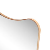 Alfie 24 in. W x 36 in. H Large Irregular Metal Framed Wall Mounted Mirror