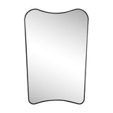 Alfie 24 in. W x 36 in. H Large Irregular Metal Framed Wall Mounted Mirror