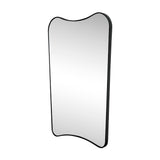 Alfie 24 in. W x 36 in. H Large Irregular Metal Framed Wall Mounted Mirror